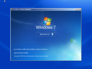 Windows 7 instalace
